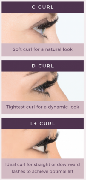 different eyelash curls