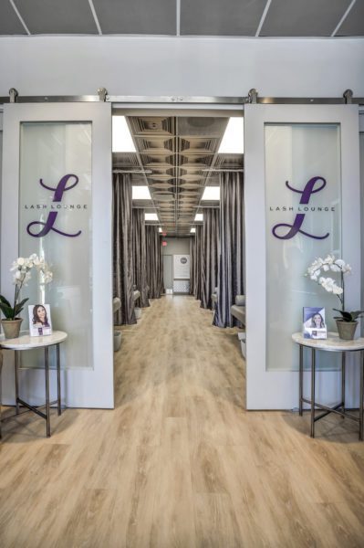 interior shot of The Lash Lounge eyelash extension salon