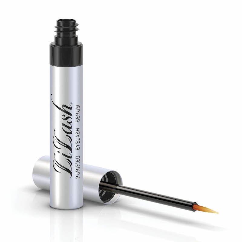 Silver tube of a lash serum