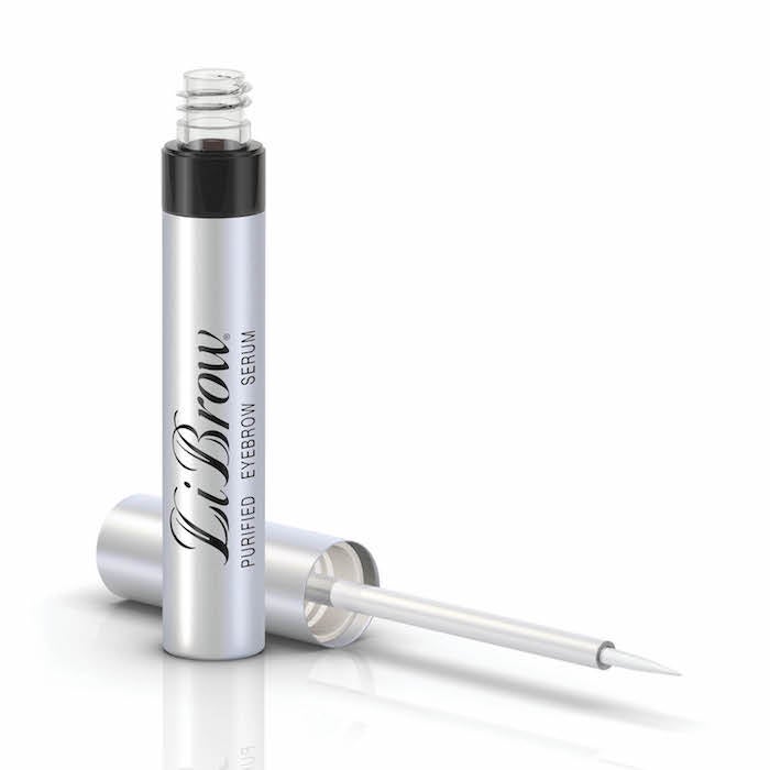 Silver tube of LiBrow eyebrow serum